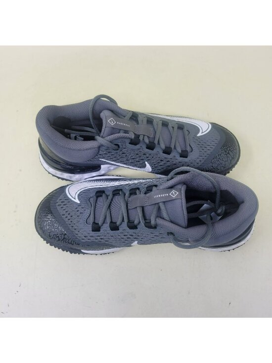 Nike Alpha Huarache Varsity 4 TURF Baseball Shoes Gray Men\'s Size 6.5 DJ6523-011